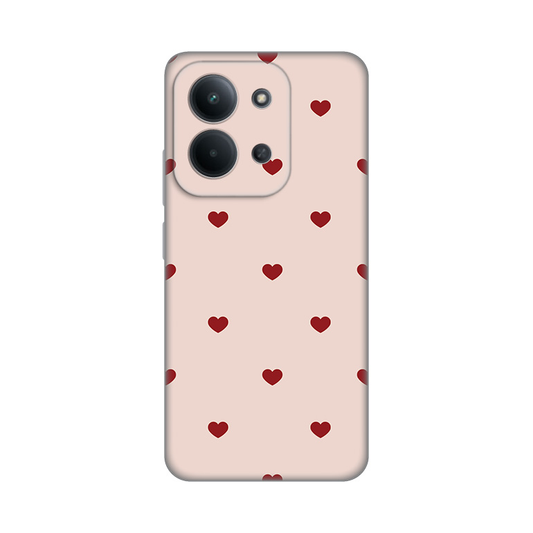 Torbica Silikonska Print za Xiaomi Redmi 15C 4G Beige Hearts