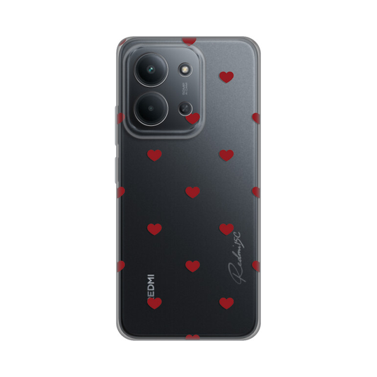 Torbica Silikonska Print za Xiaomi Redmi 15C 4G Red Hearts