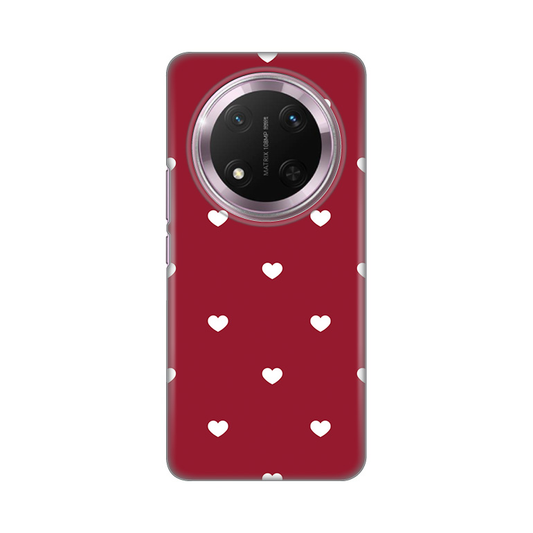 Torbica Silikonska Print Skin za Honor Magic 7 Lite Burgundy Hearts