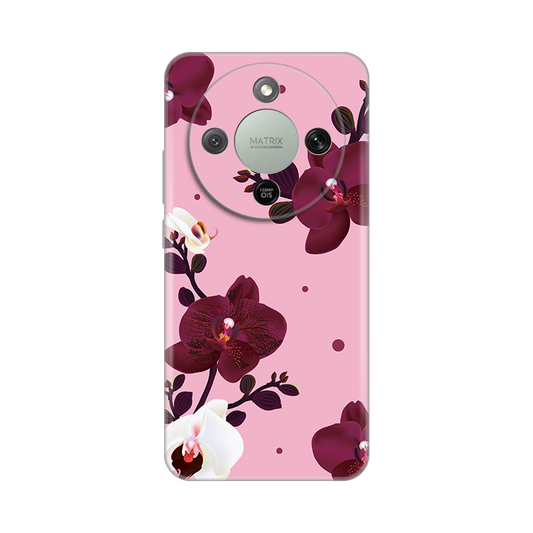 Torbica Silikonska Print Skin za Honor Magic 8 Lite Pink Orchid