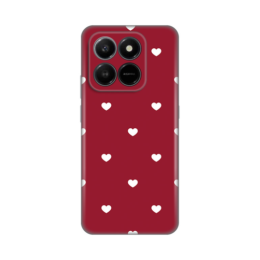 Torbica Silikonska Print Skin za Honor X7d 4G/400 Smart 5G Burgundy Hearts