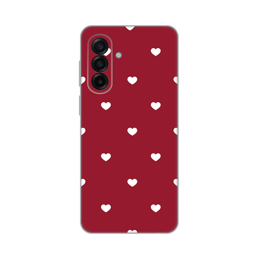 Torbica Silikonska Print Skin za Samsung A175F Galaxy A17 Burgundy Hearts
