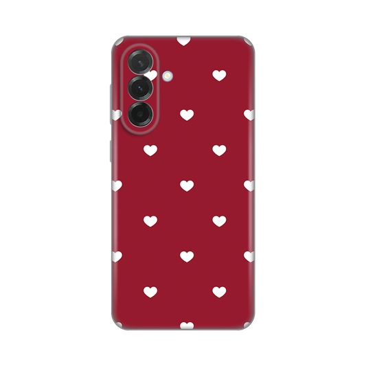 Torbica Silikonska Print Skin za Samsung A376B Galaxy A37 5G Burgundy Hearts