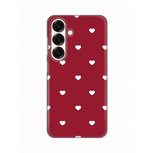 Torbica Silikonska Print Skin za Samsung S931B Galaxy S25 Burgundy Hearts