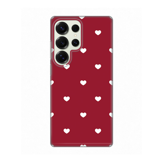 Torbica Silikonska Print Skin za Samsung S938B Galaxy S25 Ultra Burgundy Hearts
