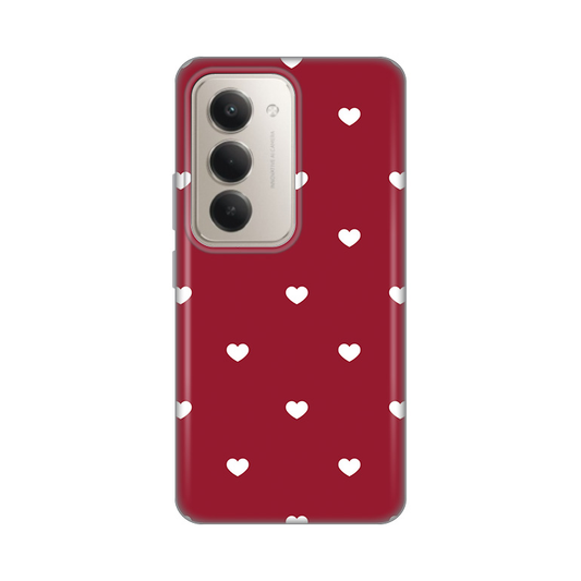 Torbica Silikonska Print Skin za Xiaomi Redmi 15 4G Burgundy Hearts