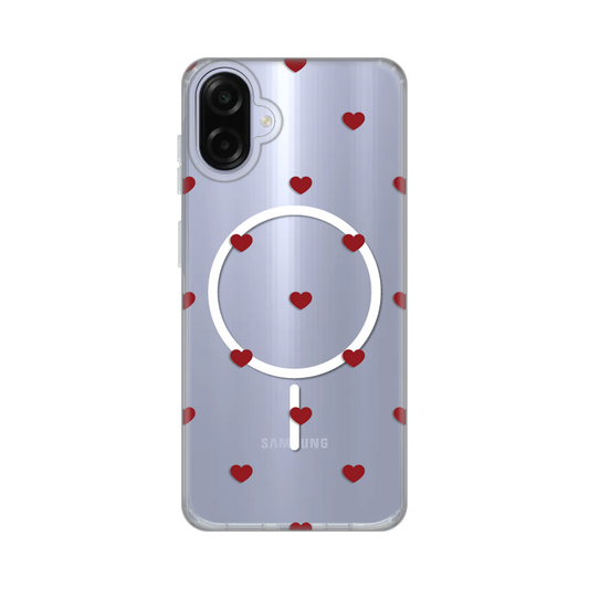 Torbica Print Magsafe za Samsung A075F Galaxy A07 Red Hearts