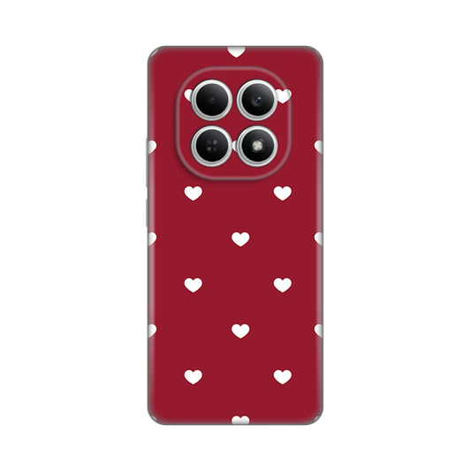 Torbica Silikonska Print Skin za Xiaomi Redmi Note 15 4G/5G Burgundy Hearts