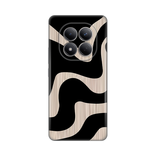 Torbica Silikonska Print Skin za Xiaomi Redmi Note 15 Pro 4G Black Flow