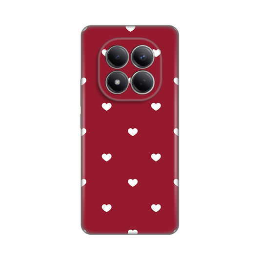Torbica Silikonska Print Skin za Xiaomi Redmi Note 15 Pro 4G Burgundy Hearts