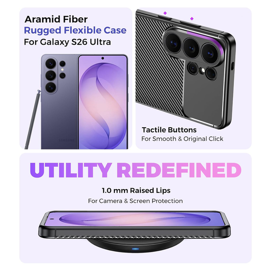 Torbica Defender Carbon za Samsung S948B Galaxy S26 Ultra crna