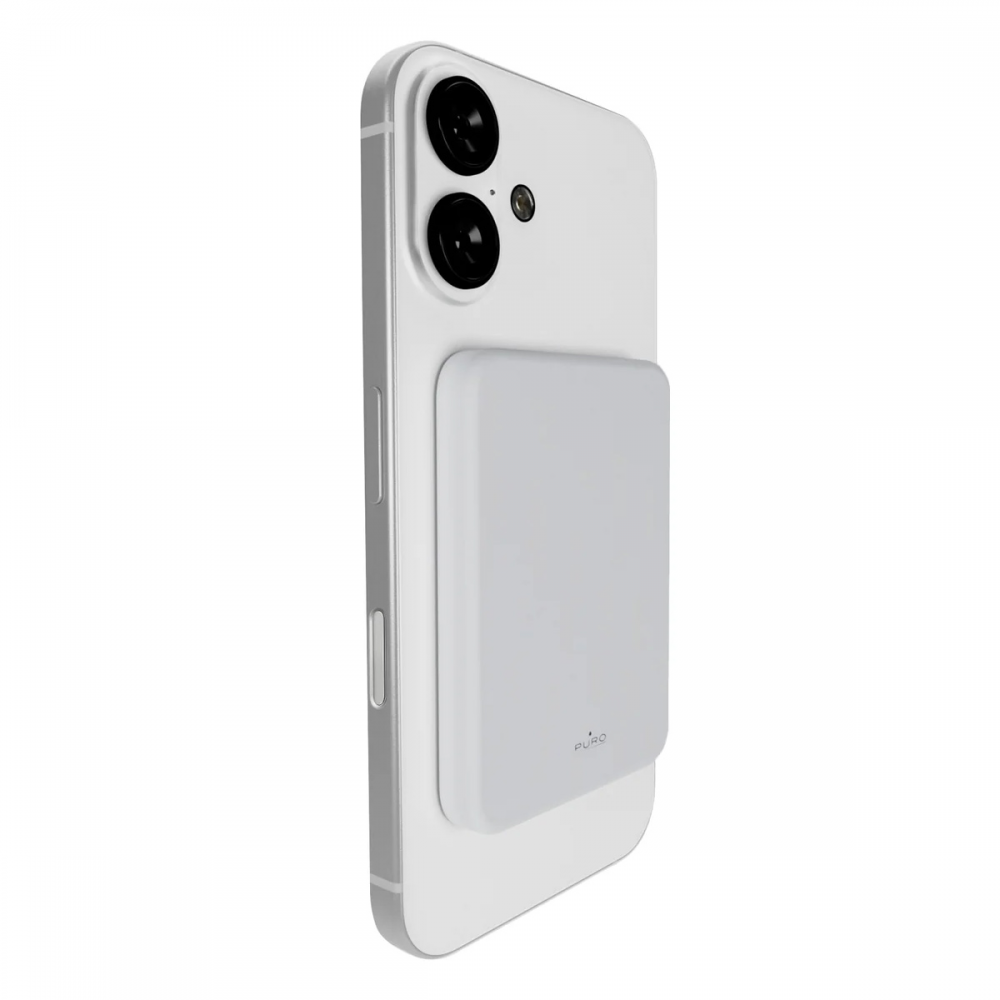 Power bank prenosiva baterija PURO Magsafe 4200mAh bela
