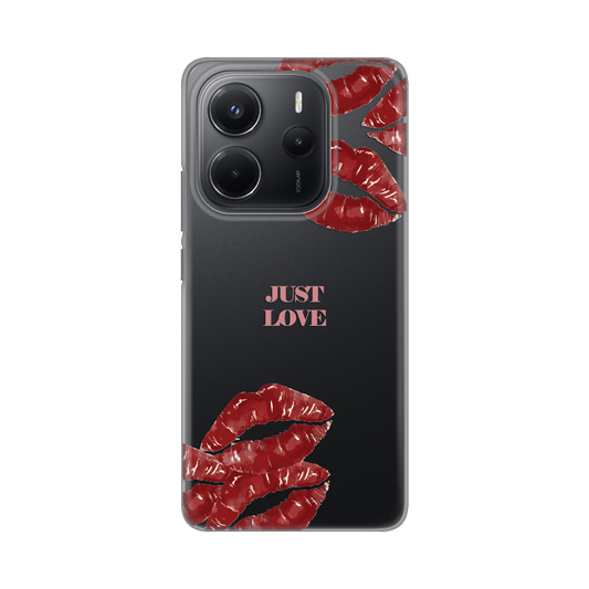 Torbica Silikonska Print Skin za Xiaomi Redmi Note 14 4G (SRB) Just Love Pink
