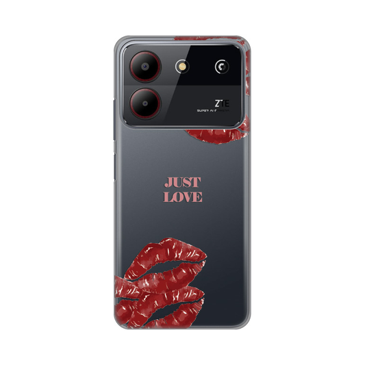 Torbica Silikonska Print Skin za ZTE Blade A54 Just Love Pink