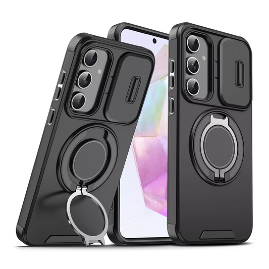 Torbica CamShield Ring stand za Samsung A376B Galaxy A37 5G crna