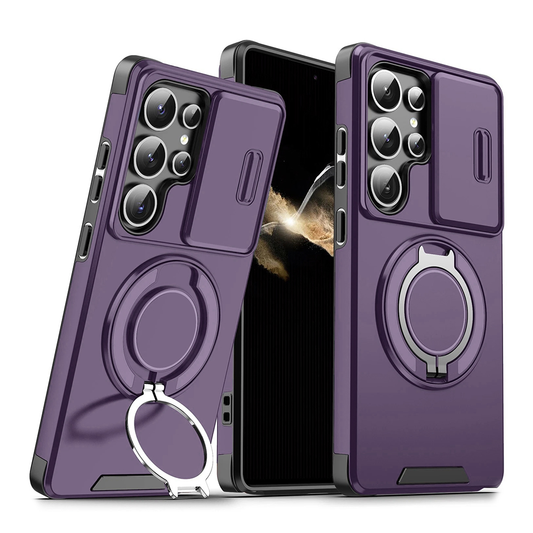 Torbica CamShield Ring stand za Samsung S948B Galaxy S26 Ultra ljubicasta