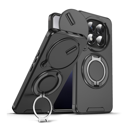 Torbica CamShield Ring stand za Xiaomi Redmi Note 15 Pro Plus 5G (EU) crna