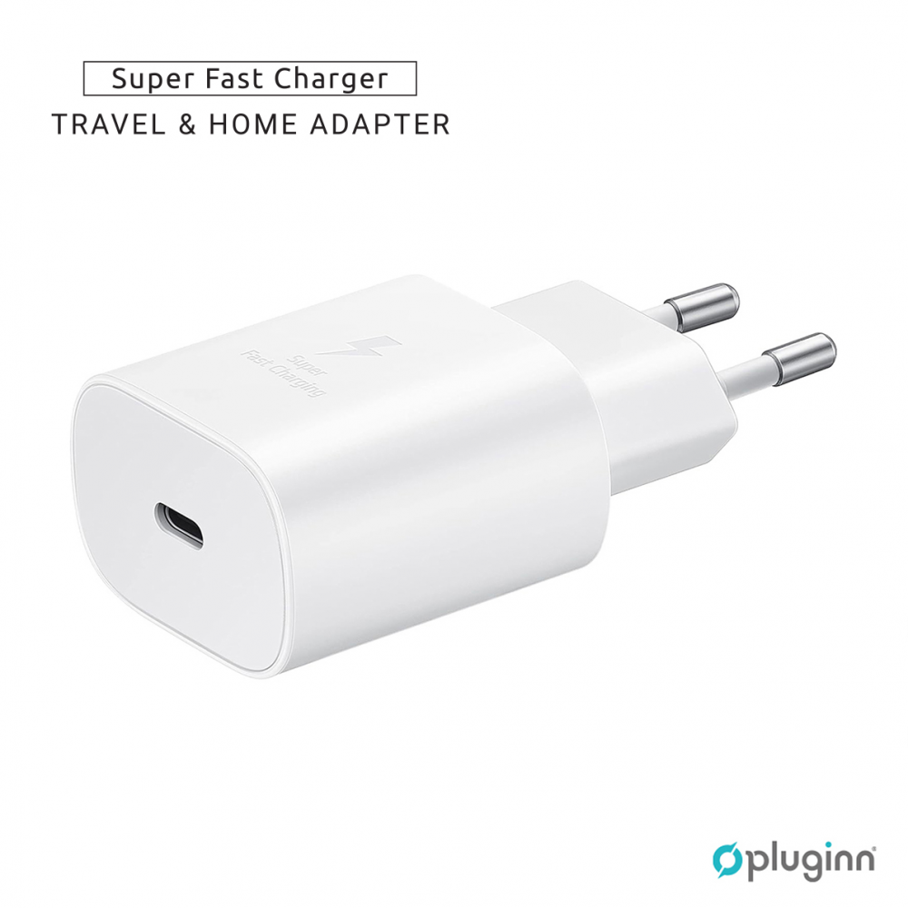 Kucni Punjac Pluginn AJ-25 KP-614C PD Fast 25W za Samsung beli CE