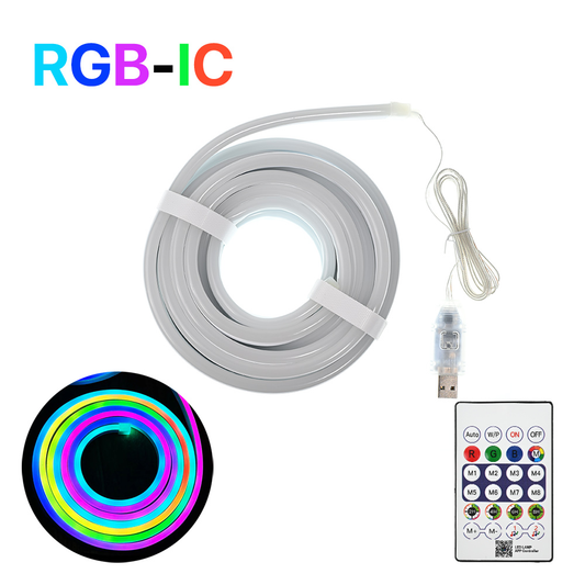 LED svetlo Neon rope RGB 5m