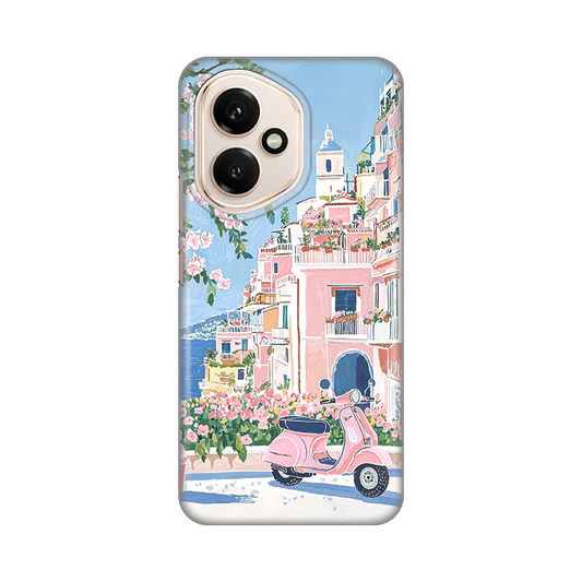 Torbica Silikonska Print za Honor 400 Pink Italy