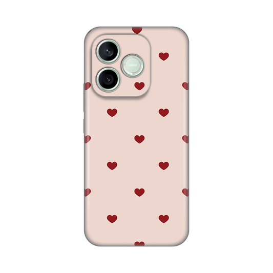 Torbica Silikonska Print za Honor 600 Lite Beige Hearts