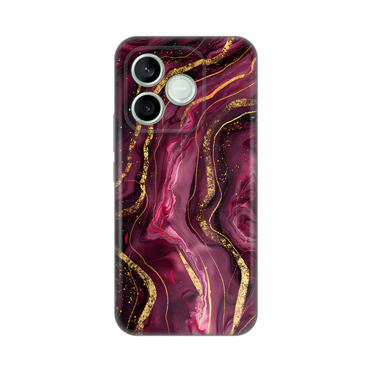 Torbica Silikonska Print za Honor 600 Lite Burgundy