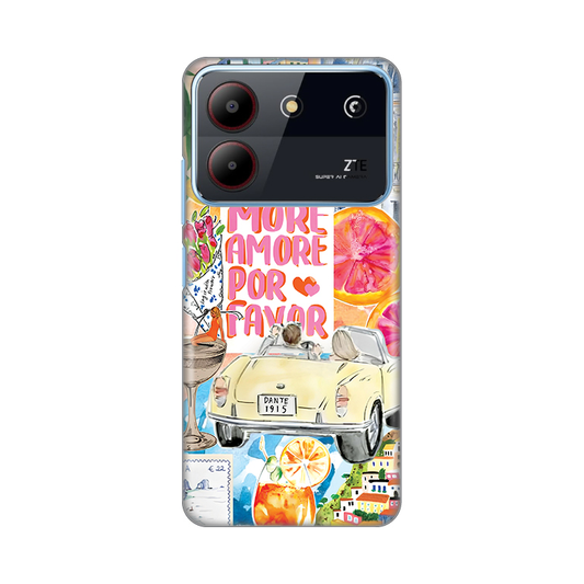 Torbica Silikonska Print za ZTE Blade A54 More Amore