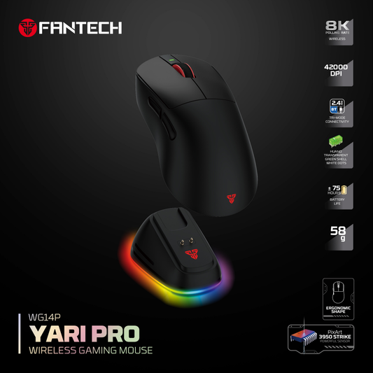 Mis Wireless Gaming Fantech WG14P Yari PRO crni