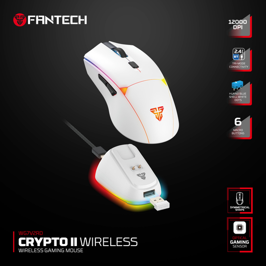 Mis Wireless Gaming Fantech WG7V2RD Crypto II beli