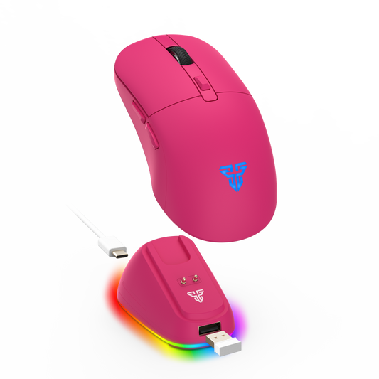 Mis Wireless Gaming Fantech WG9RD Kanata pink