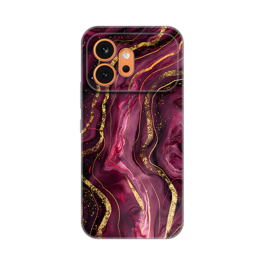 Torbica Silikonska Print za Honor 600 Burgundy