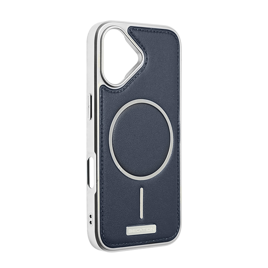 Torbica Magsafe Urban Leather za iPhone 17 6.3 tamno plava