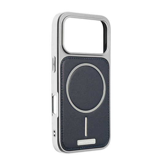 Torbica Magsafe Urban Leather za iPhone 17 Pro 6.3 tamno plava