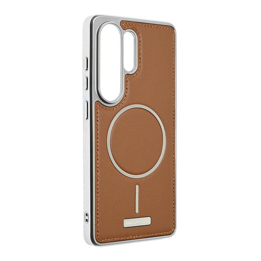 Torbica Magsafe Urban Leather za Samsung S948B Galaxy S26 Ultra braon