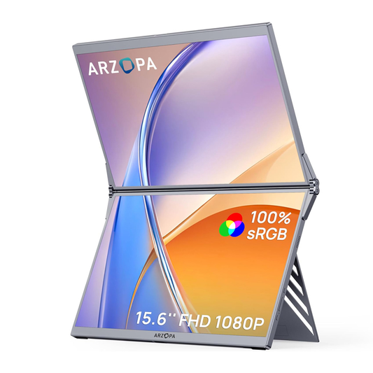 Eksterni prenosni monitor Arzopa E1 (Dual Screen) 2x15,6 inch Grey FHD sRGB100