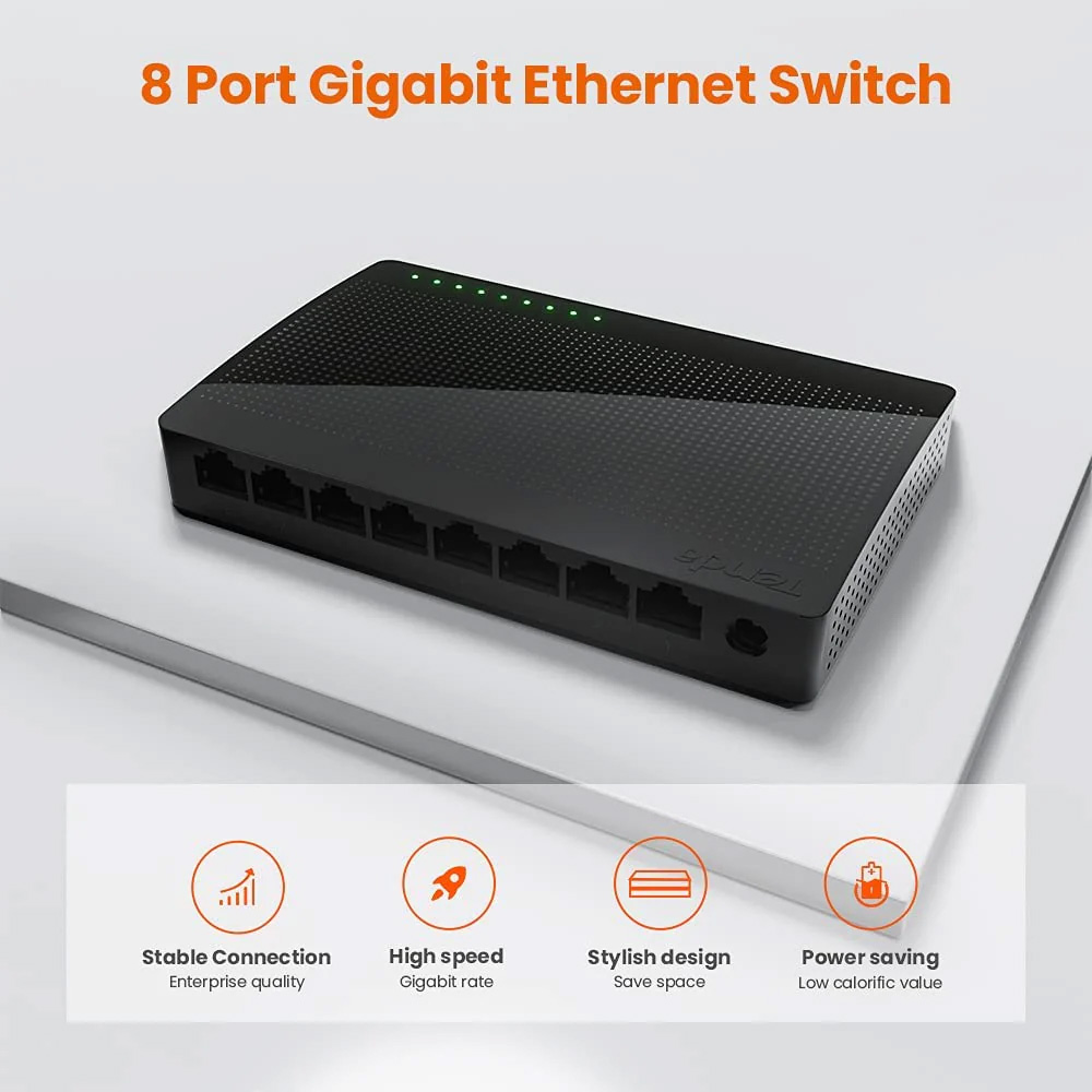 Switch 10/100/1000 8-port Tenda SG108