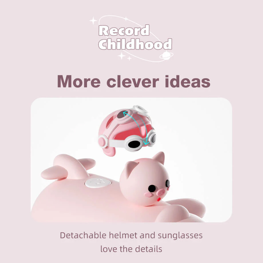 Decija digitalna kamera Airplane Cat roze