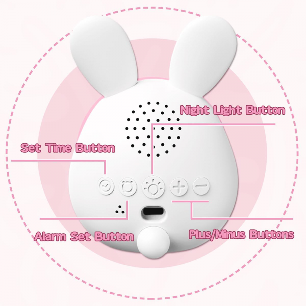 Deciji digitalni sat Bunny roze