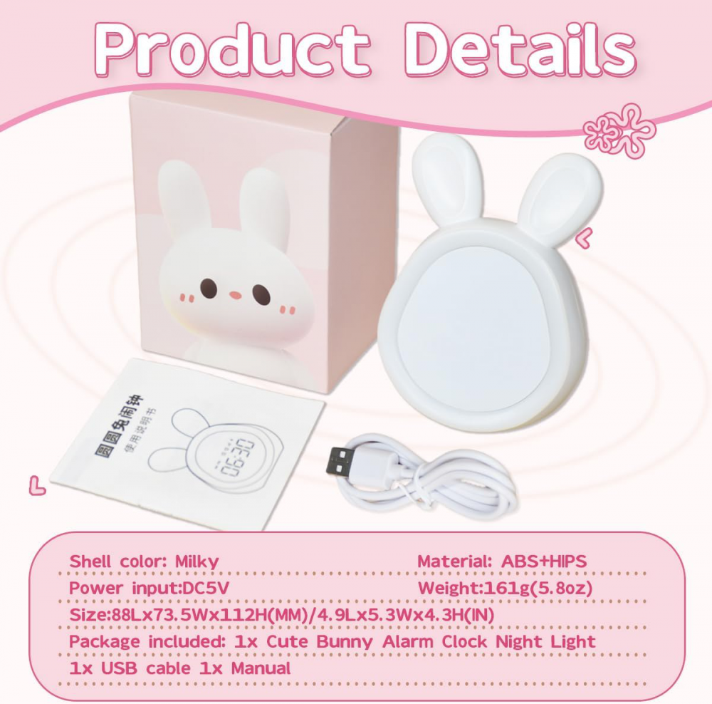 Deciji digitalni sat Bunny roze