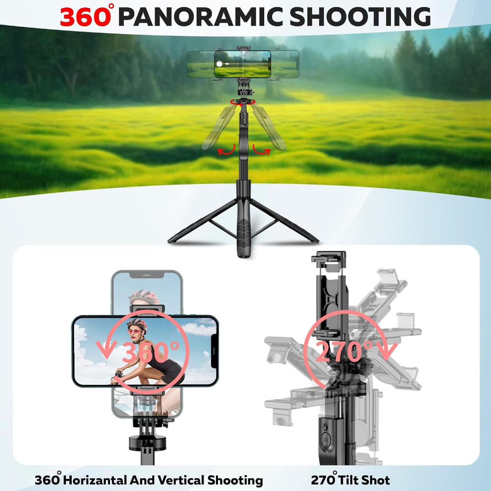 Selfie stick L16 + tripod crni