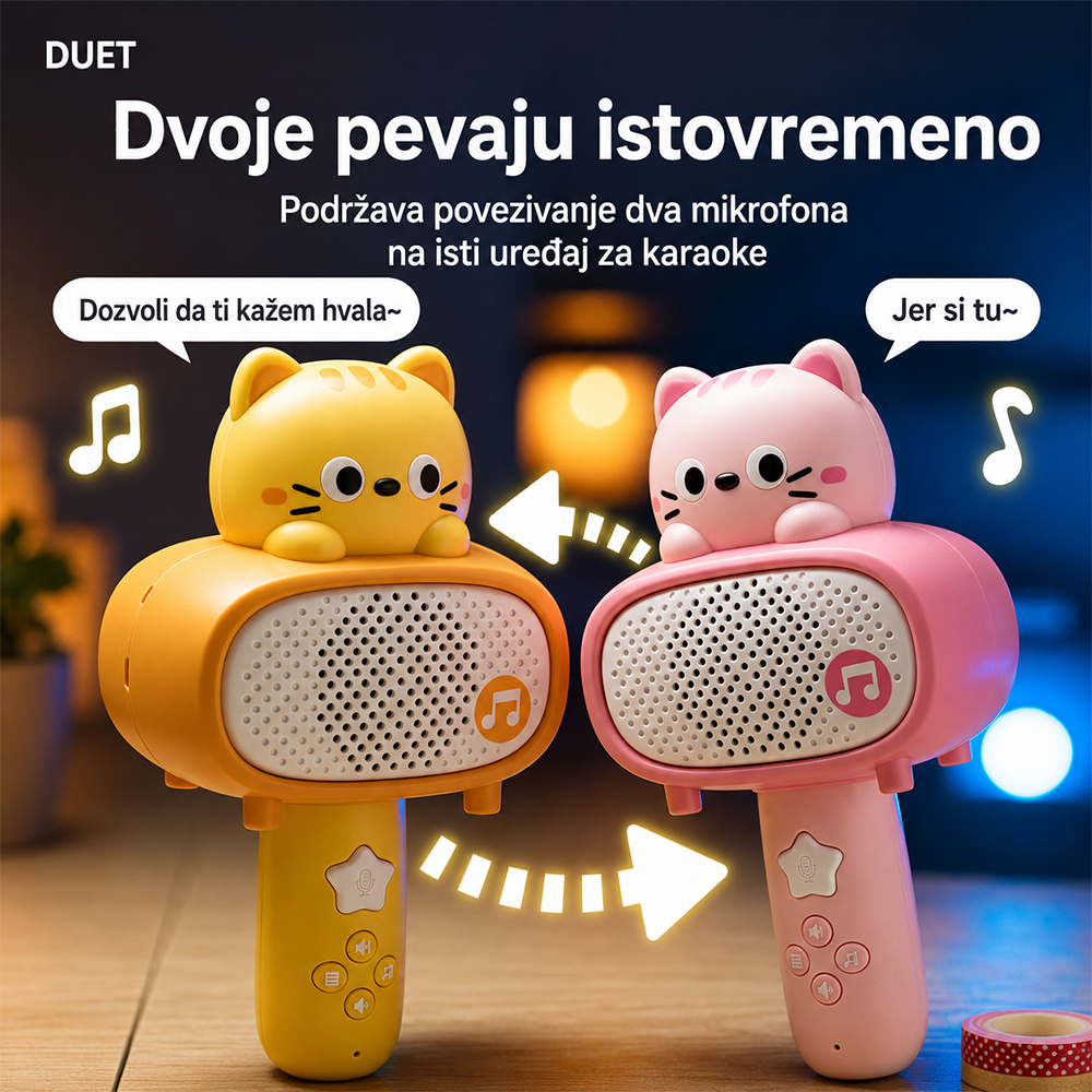 Bluetooth mikrofon Cat rozi