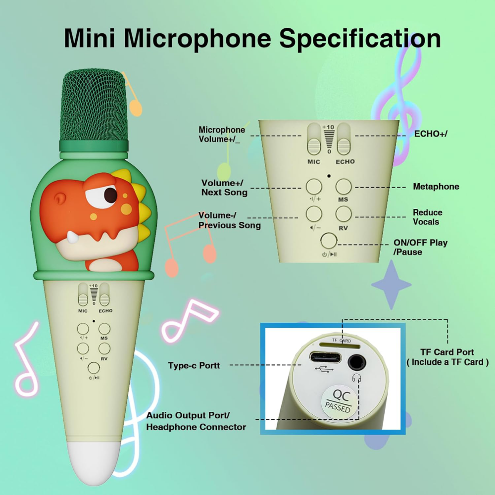 Bluetooth mikrofon Dino