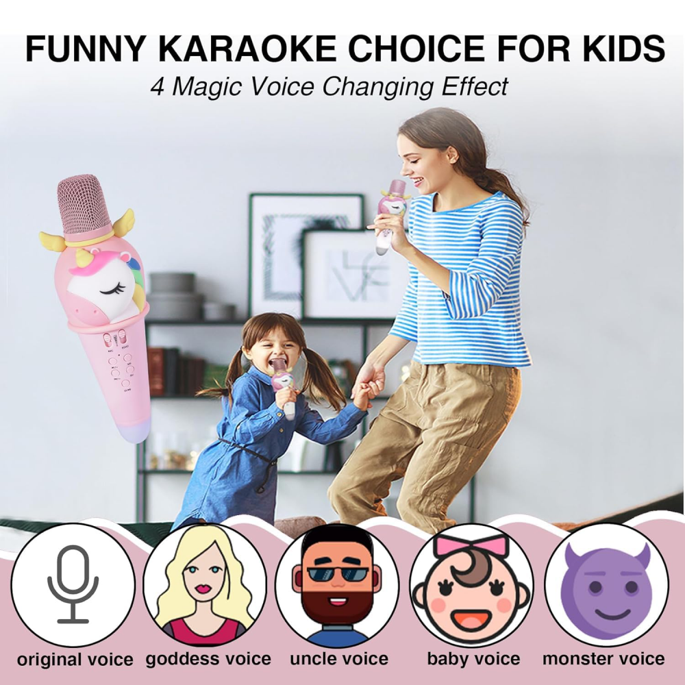 Bluetooth mikrofon Unicorn beli