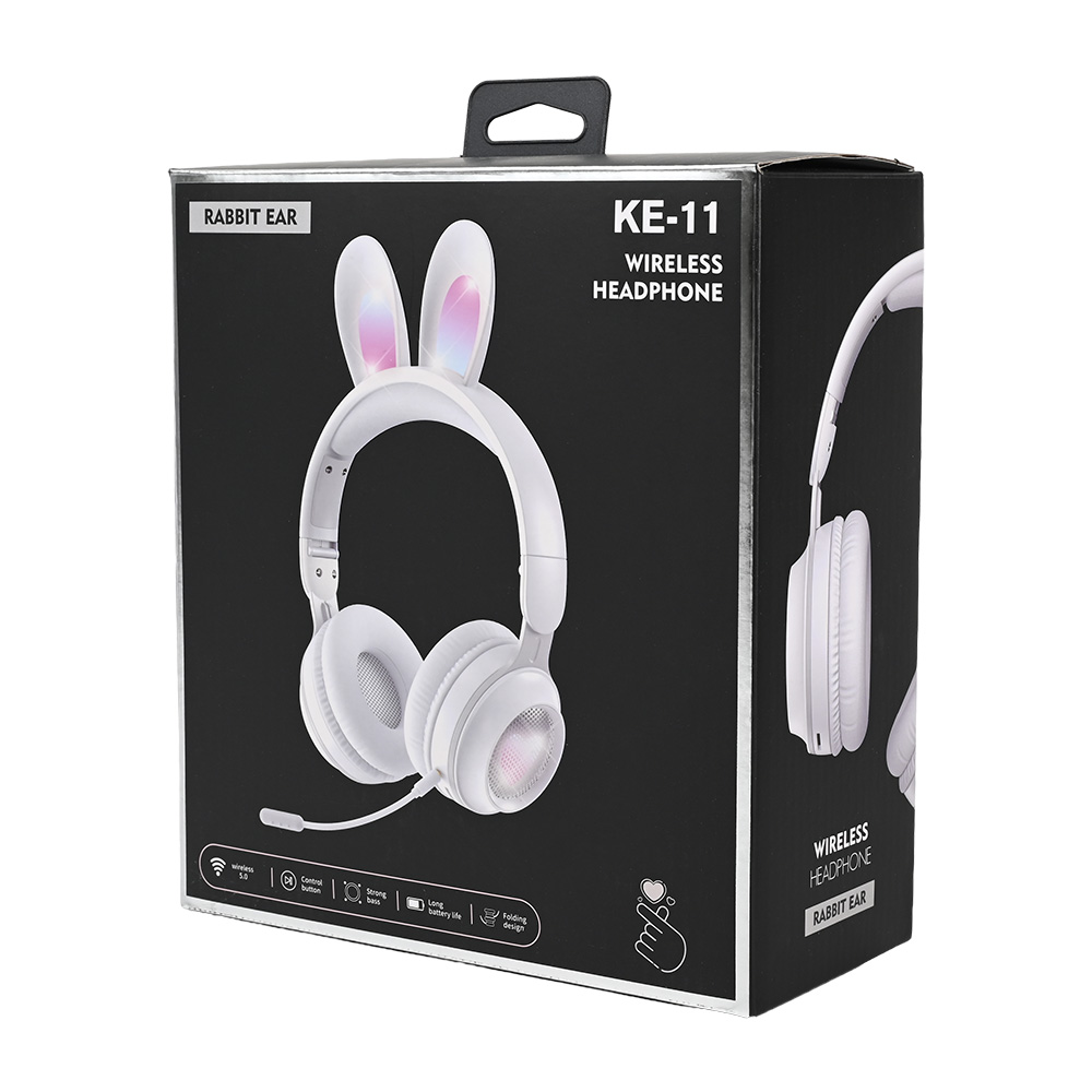 Bluetooth slusalice Bunny bele