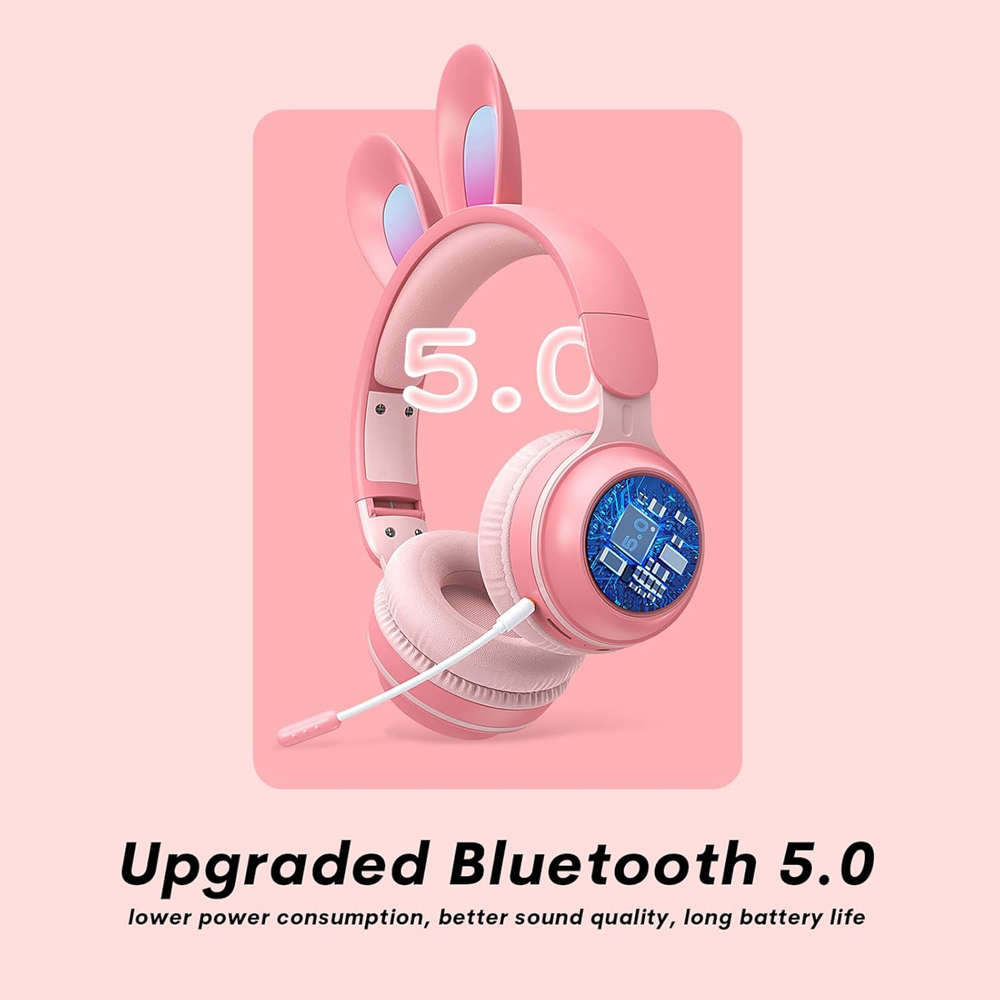 Bluetooth slusalice Bunny plave
