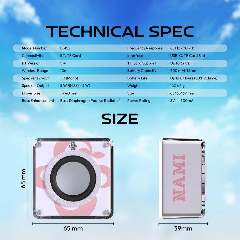 Wireless zvucnik Fantech BS152 OP NeraBox ONE PIECE - NAMI