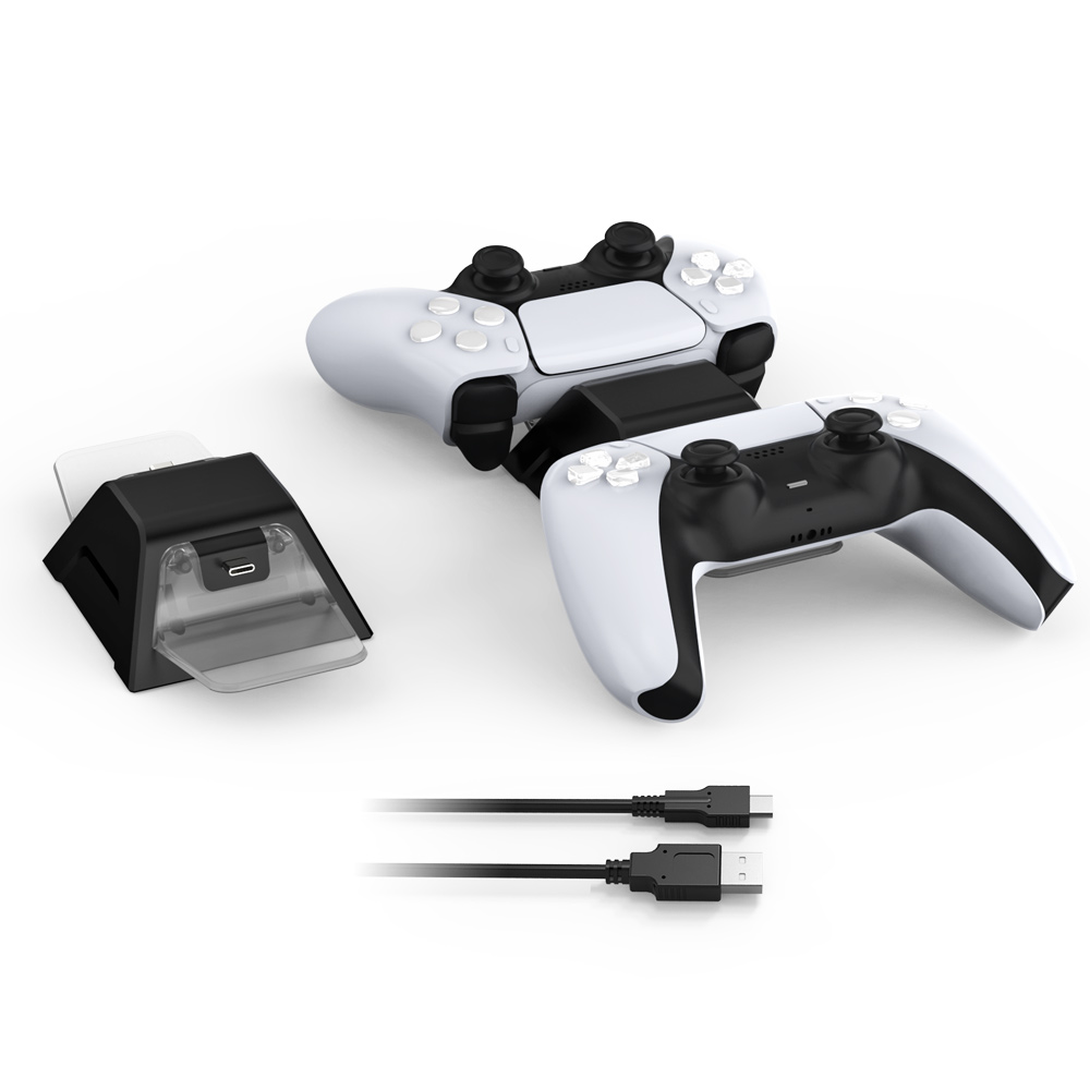 Dobe TP5-0528 Punjac za PS5 kontrolere dual crni