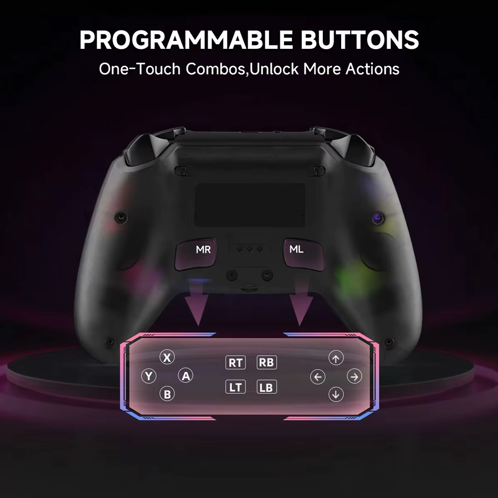 Joypad Bluetooth WIFI za PS5 crni RGB