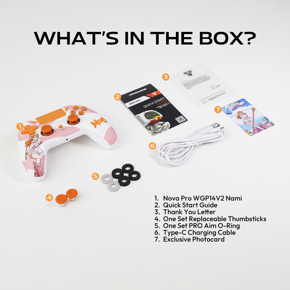 Joypad Wireless Fantech WGP14V2 OP EOS PRO II ONE PIECE - NAMI