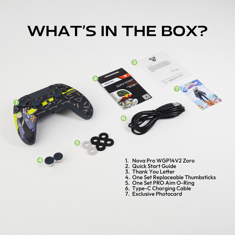Joypad Wireless Fantech WGP14V2 OP EOS PRO II ONE PIECE - ZORO